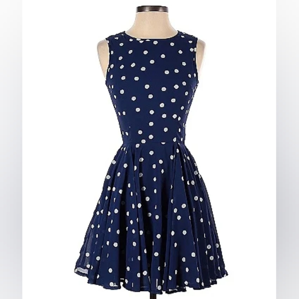 Maison Jules Polka Dot Mini Dress
